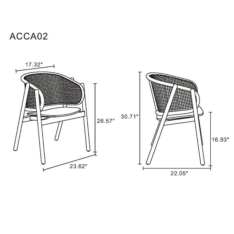 MANHATTAN COMFORT Versailles Armchair