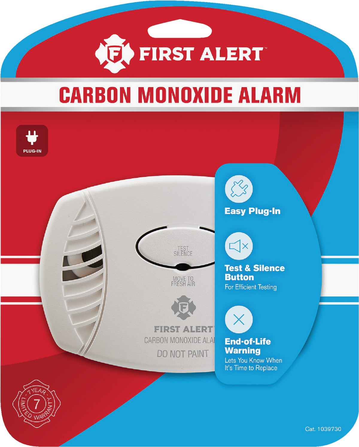 First Alert Plug-In Carbon Monoxide Alarm White