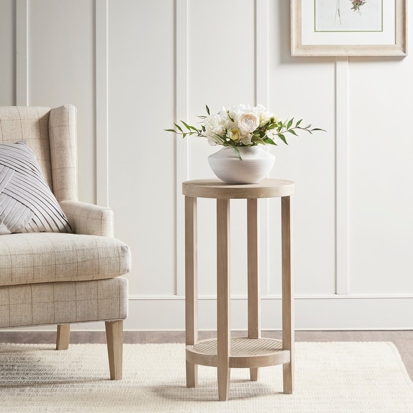 Martha Stewart Harley Reclaimed Wheat Round Accent Table