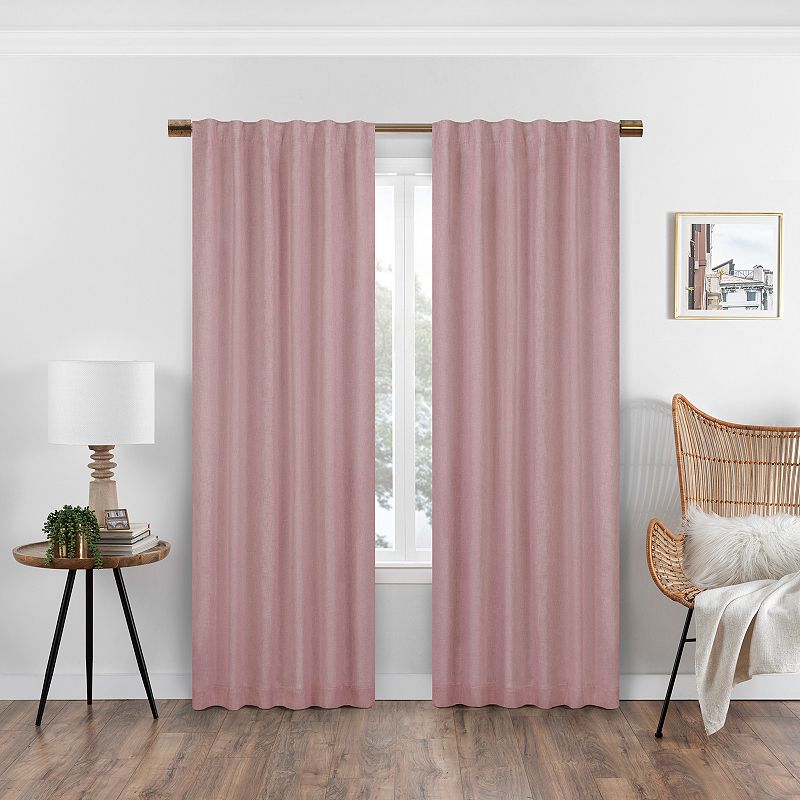 eclipse Absolute Zero Nora Solid 100% Blackout 1-Panel Window Curtain