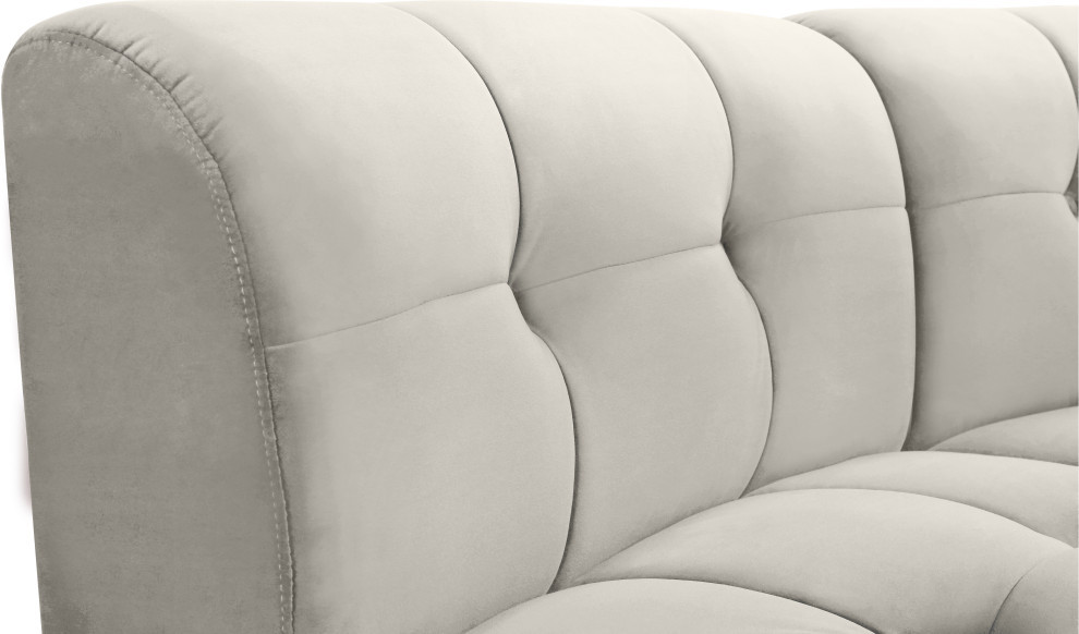 Limitless Modular Velvet 1 Piece Sectional   Transitional   Sofas   by Meridian Furniture  Houzz