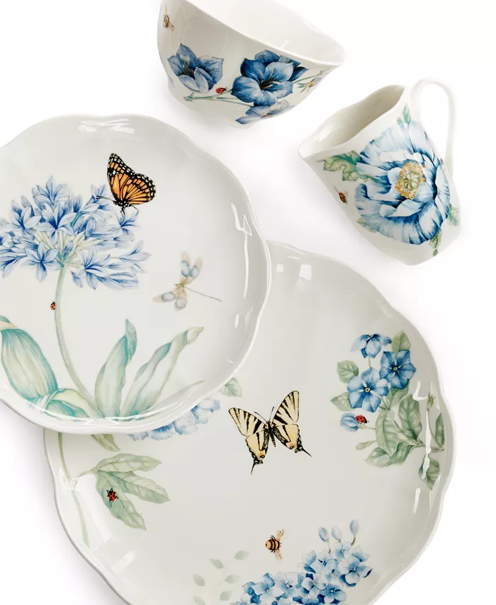 Lenox Dinnerware Butterfly Meadow Blue 4 Piece Place Setting