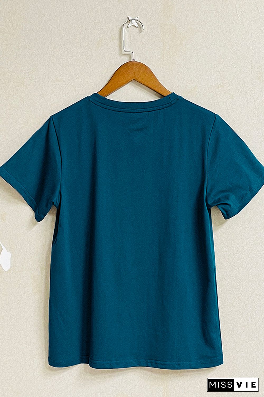 Solid Color O-neck Short Sleeve Tee Wholesale