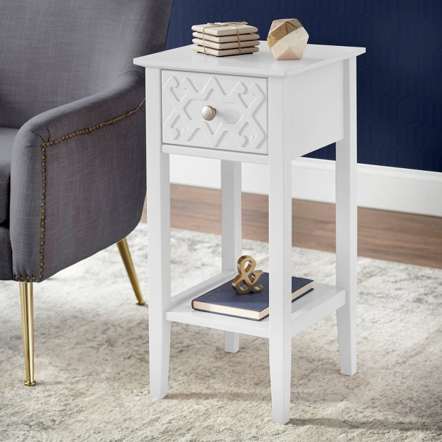 Raya End Table White Buylateral