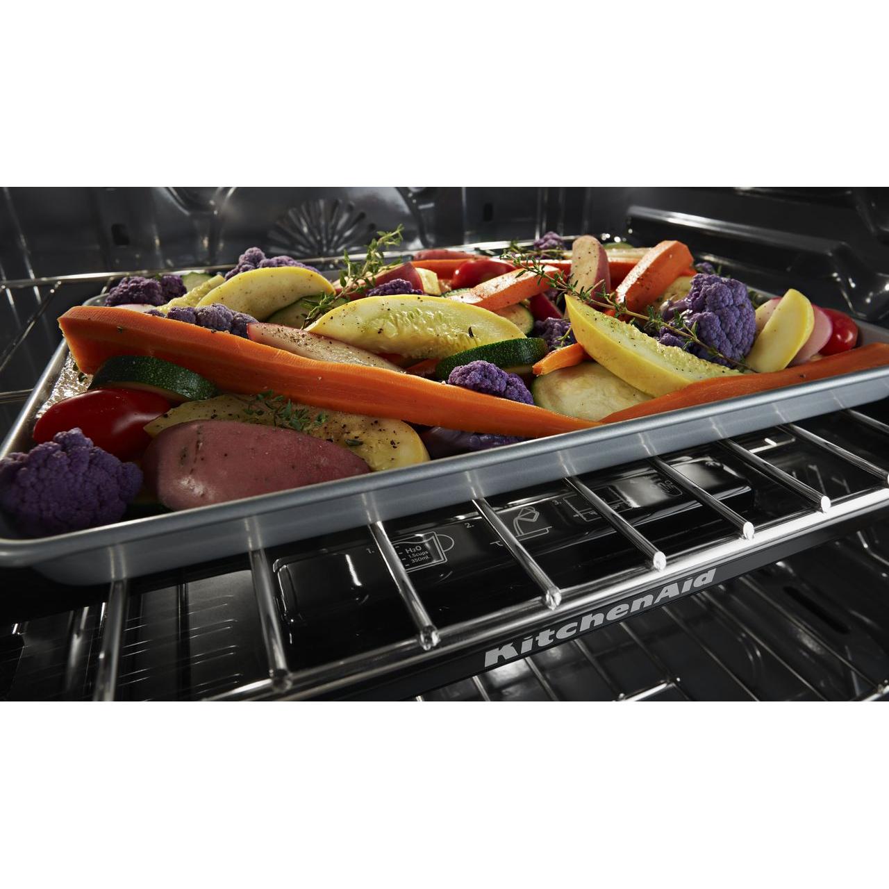 KitchenAid 30-inch Slide-In Gas Range KSGG700EBS