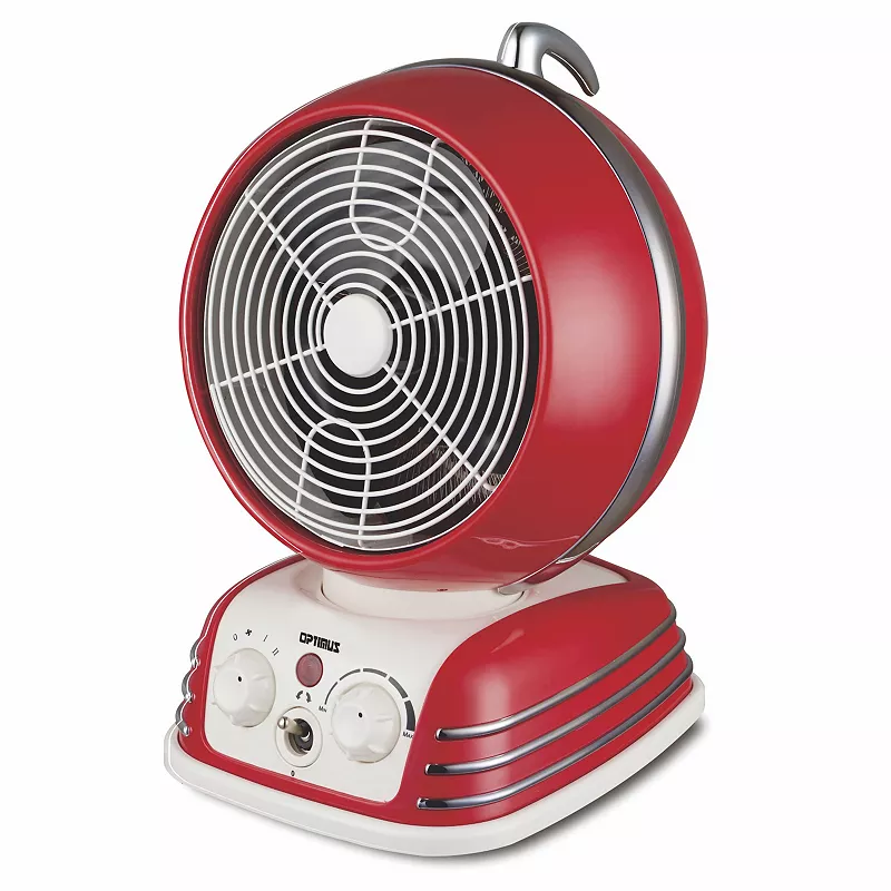 Optimus Retro Design Oscillating Fan Heater