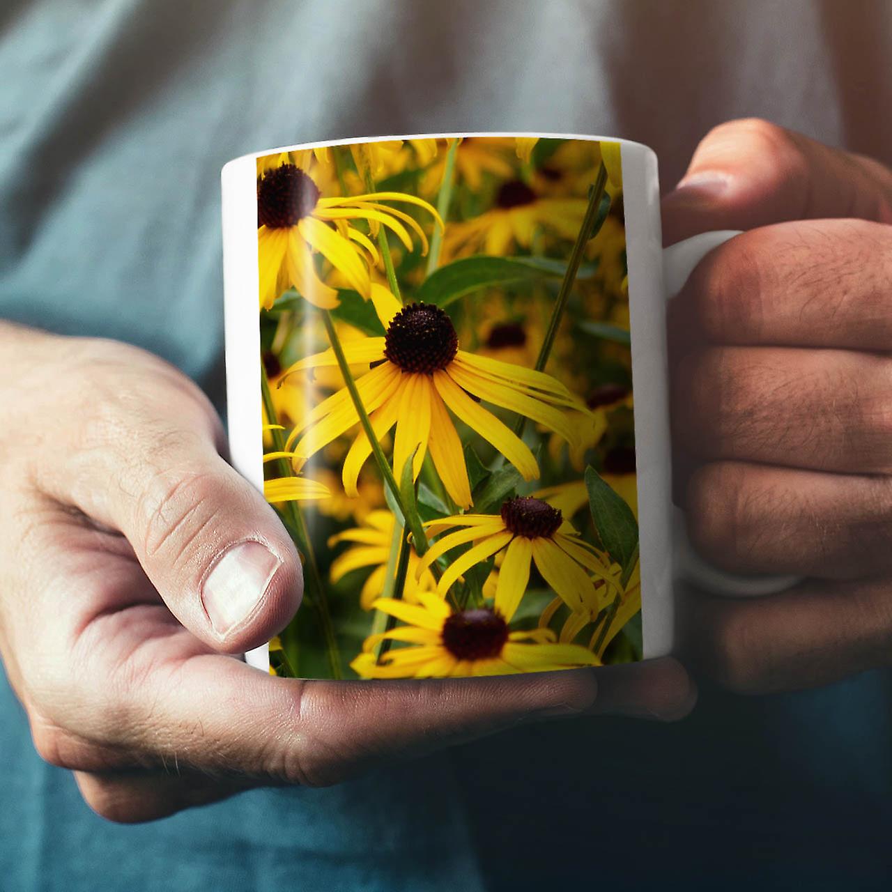 Garden Flowers NEW White Tea Coffee Ceramic Mug 11 oz | Wellcoda