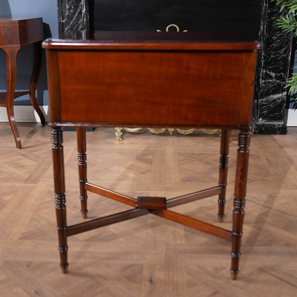 Mahogany Turned Leg Table   Traditional   Side Tables And End Tables   by Niagara Furniture  Houzz