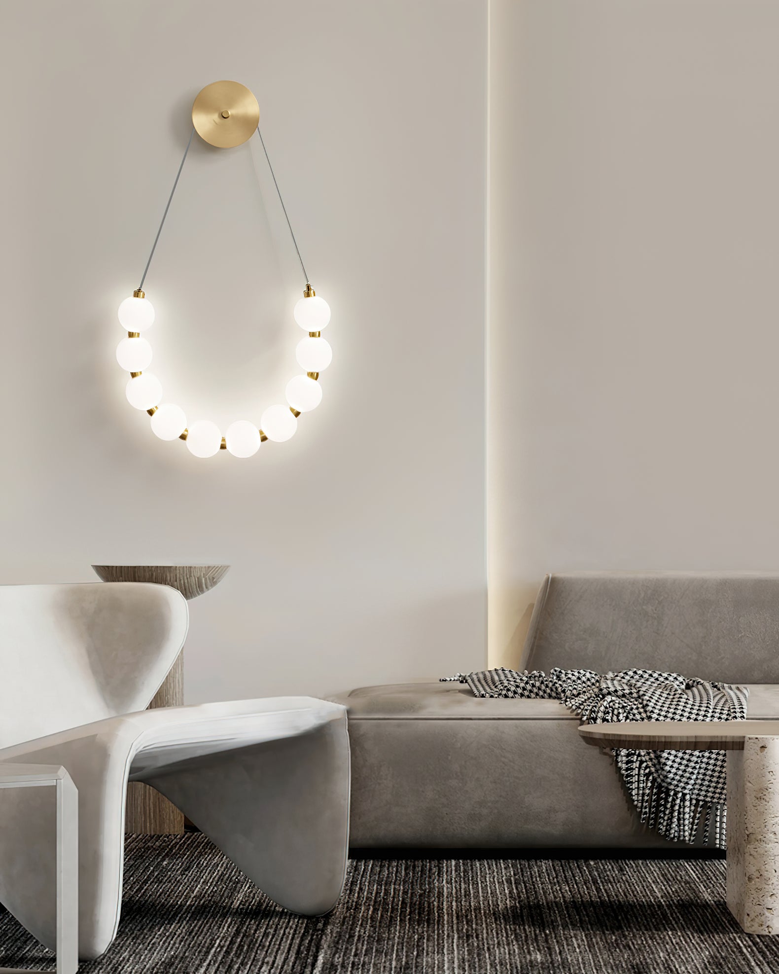 Necklace Loop Wall Lamp