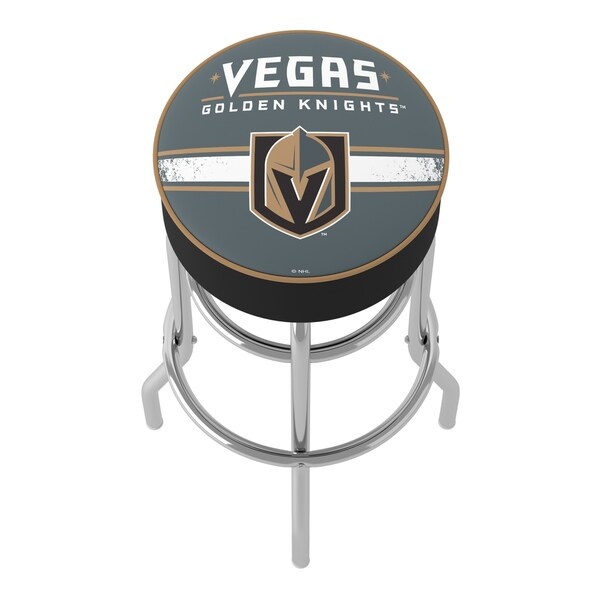 NHL Vegas Golden Knights 360 Degree Swivel Barstool with Foam Padded Seat