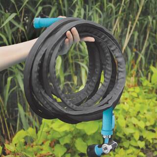 AQUA JOE 58 in. Dia. x 25 ft. Superlight Fiberjacket Max Garden Hose AJFJH25-58-MAX