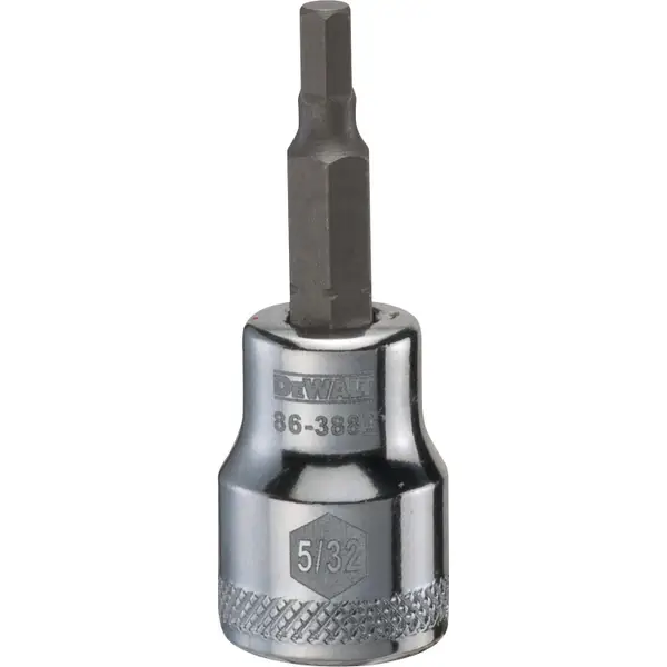 DEWALT 5/32 SAE 3/8 Drive Hex Bit Socket