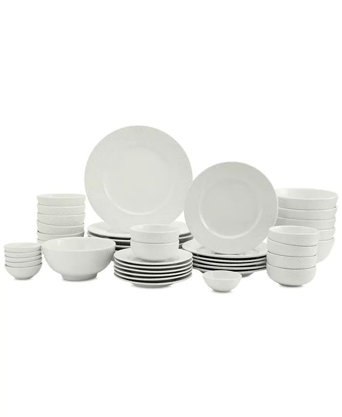 Tabletops Unlimited Inspiration by Denmark Amelia 42 Pc. Dinnerware Set Service for 6