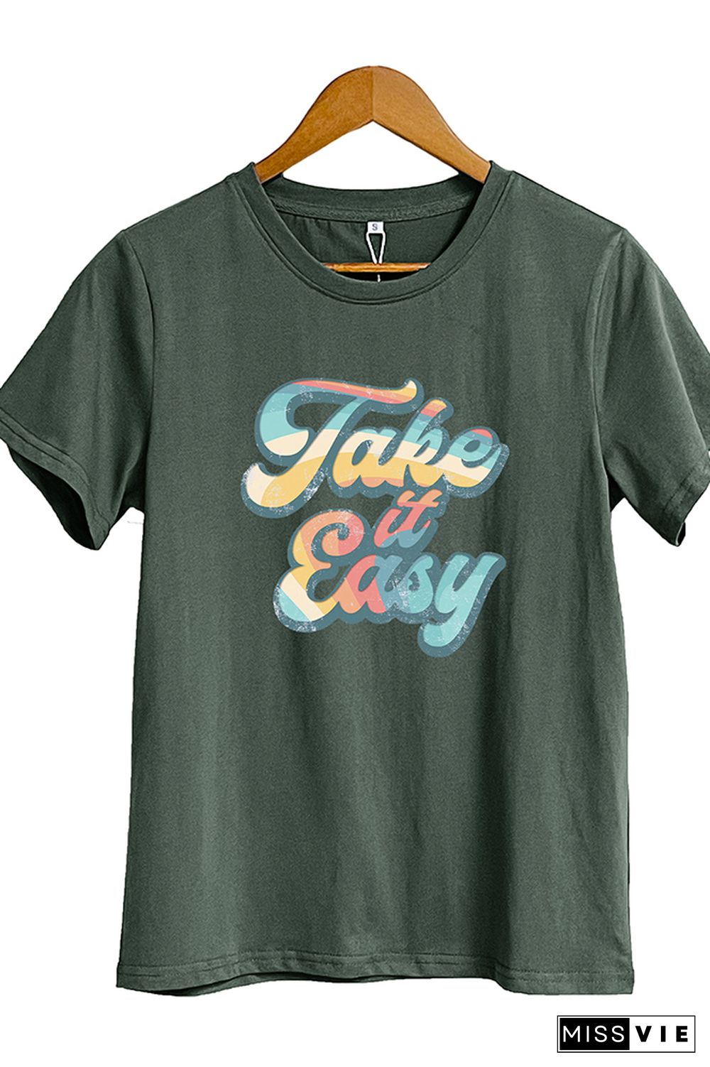 Take It Easy Graphic T-Shirt Wholesale