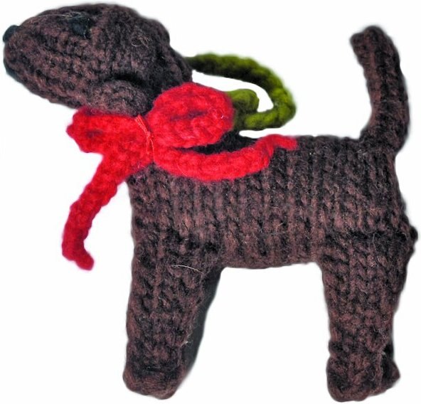 Chilly Dog Chocolate Lab Ornament