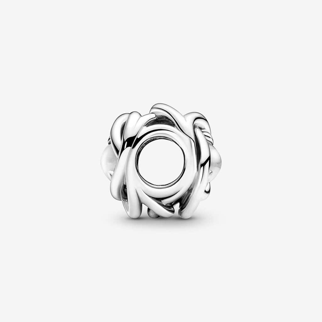 PANDORA  April Clear Eternity Circle Charm