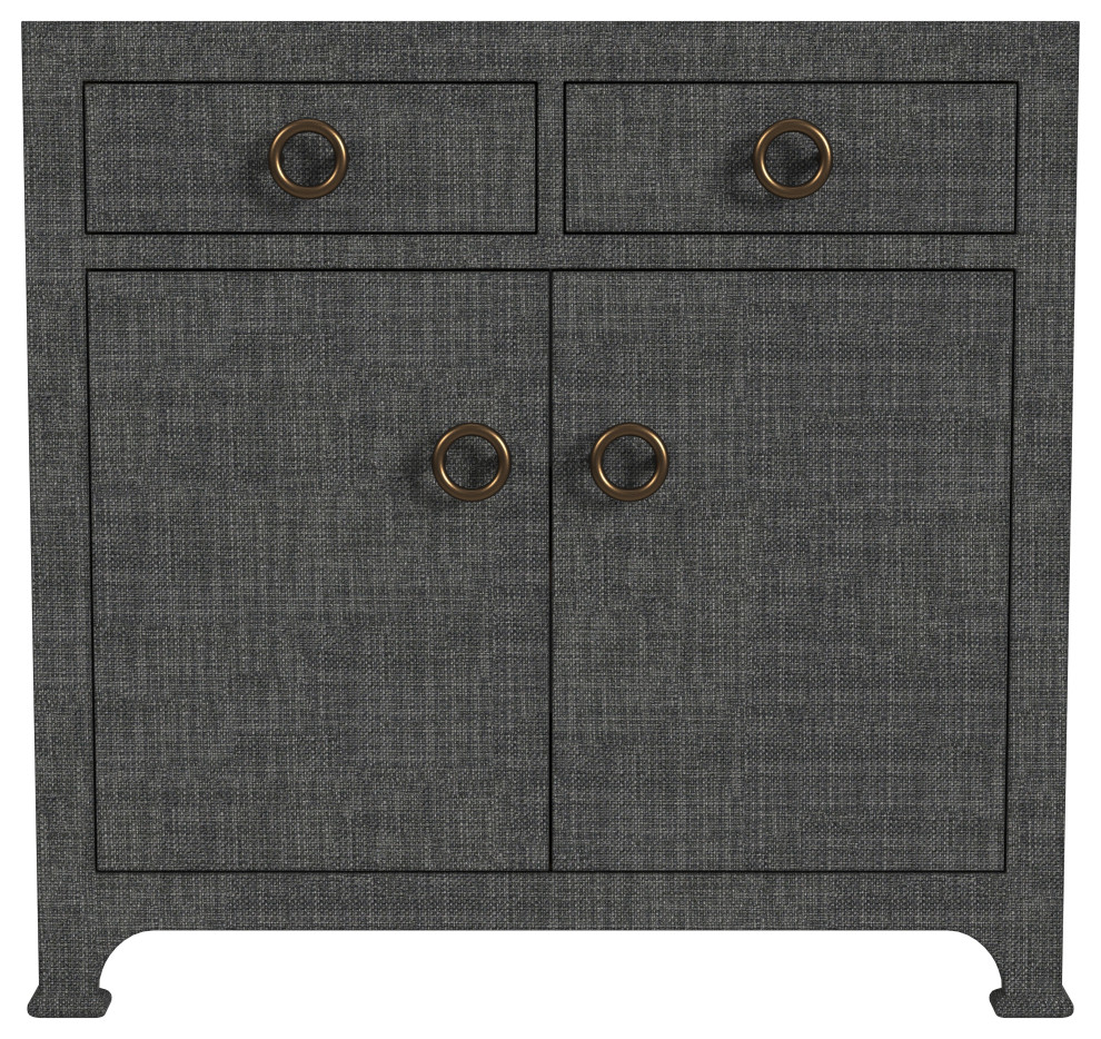 Chatham 2 Drawer Raffia Accent Cabinet   Transitional   Accent Chests And Cabinets   by Butler Specialty Company  Houzz