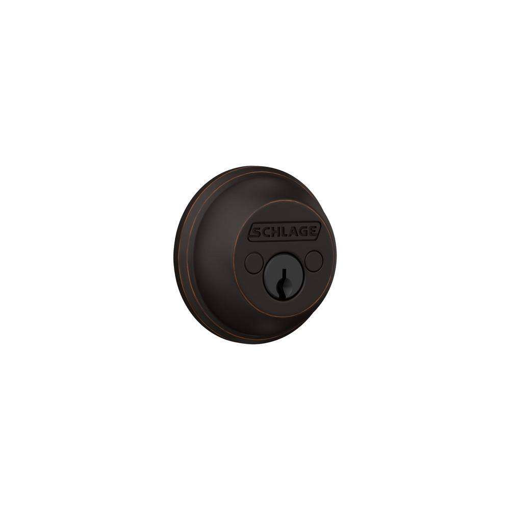 Schlage B62 Series Aged Bronze Double Cylinder Deadbolt Certified Highest for Security and Durability B62.N.G.716