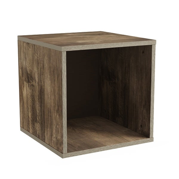 Hastings Home Minimalist Cube End Table - 15.75