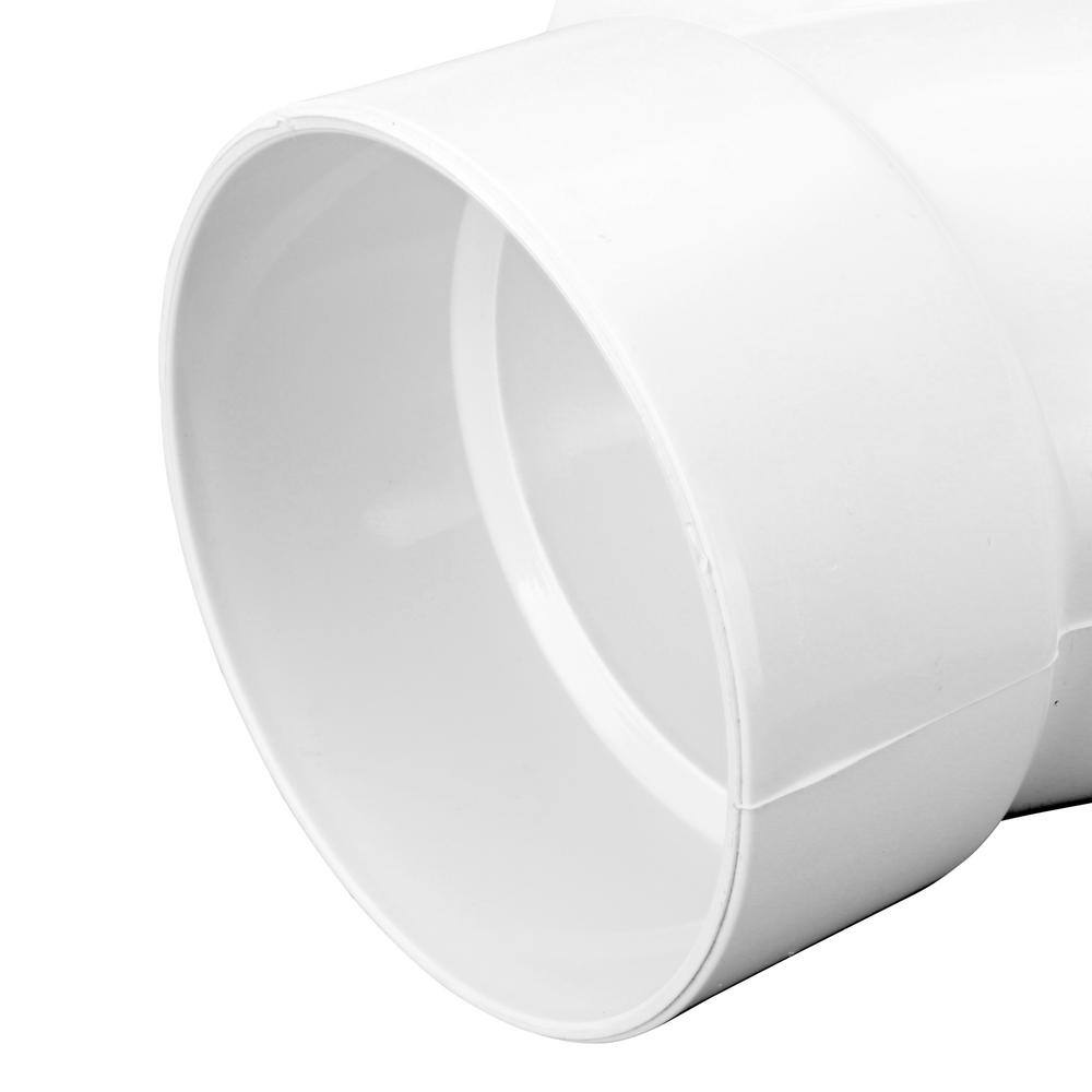 NDS PVC SD Sanitary Tee 4 in. Hub X Hub X Hub Fitting 4P09C