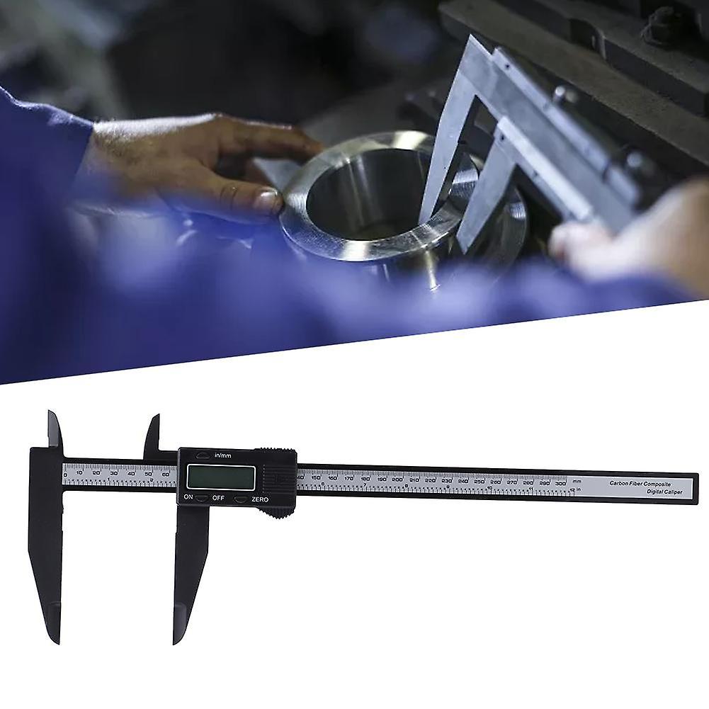 150mm/300mm Digital Electronic Caliper Carbon Ruler With Long Jaw Measuring Tool (300mmelectronic Caliper )