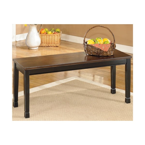 Owingsville Large Dining Room Bench Black/Brown Owingsville Large Dining Room Bench Black/Brown