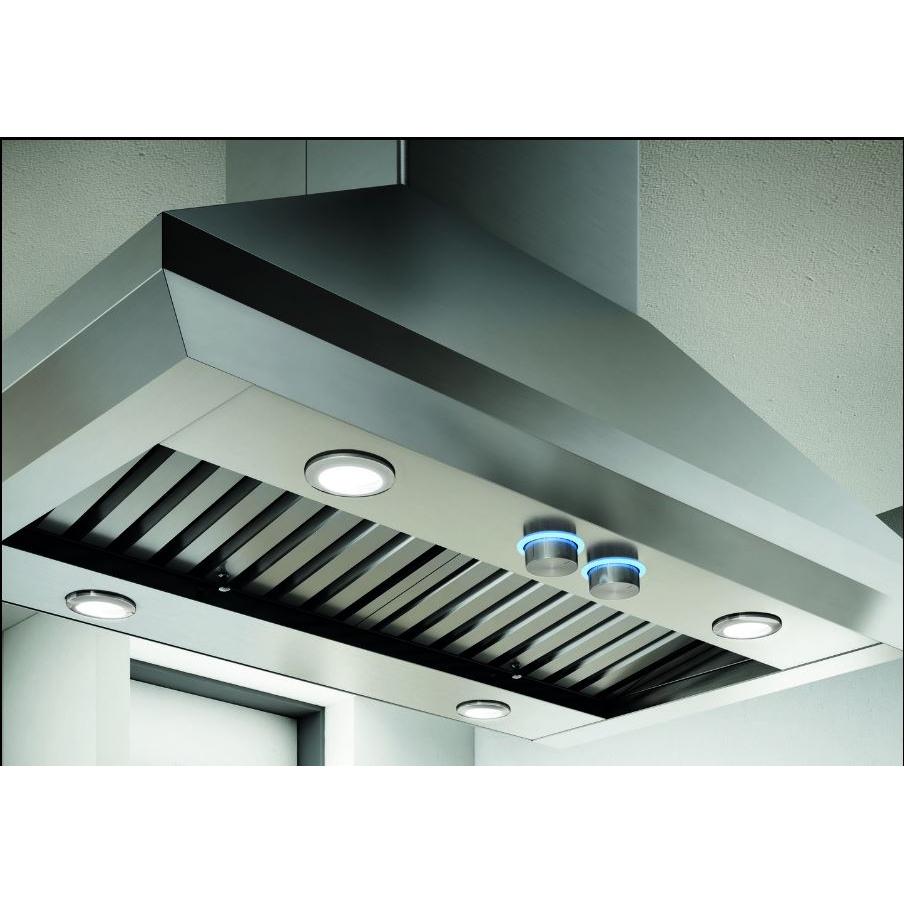 Elica 36-inch Leone Island Ceiling Mount Range Hood ELI136S2