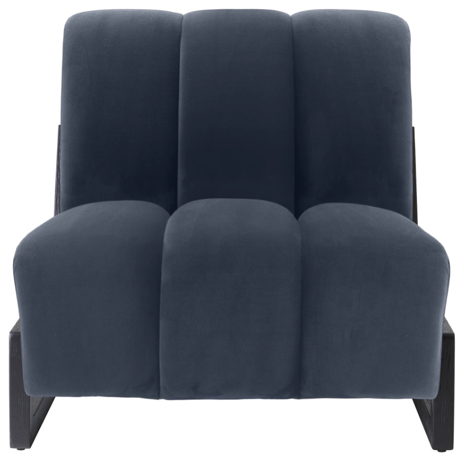 Channel Stitched Accent Chair  Eichholtz Lando   Contemporary   Armchairs And Accent Chairs   by Oroa   Distinctive Furniture  Houzz