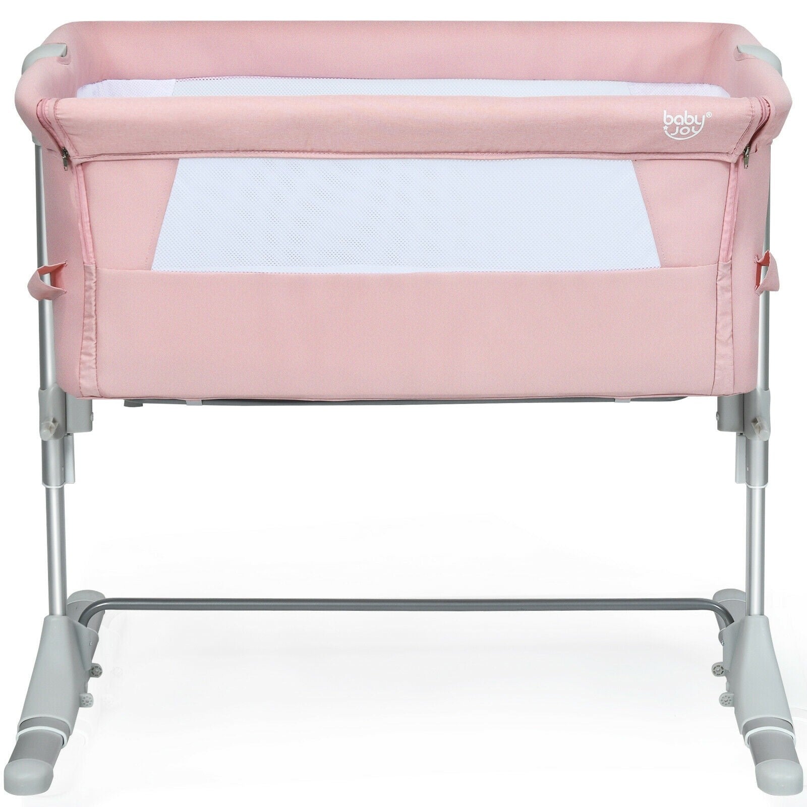 BABY JOY Baby Bedside Crib, Portable Travel Sleeper Bed Side Bassinet w/Carrying Bag