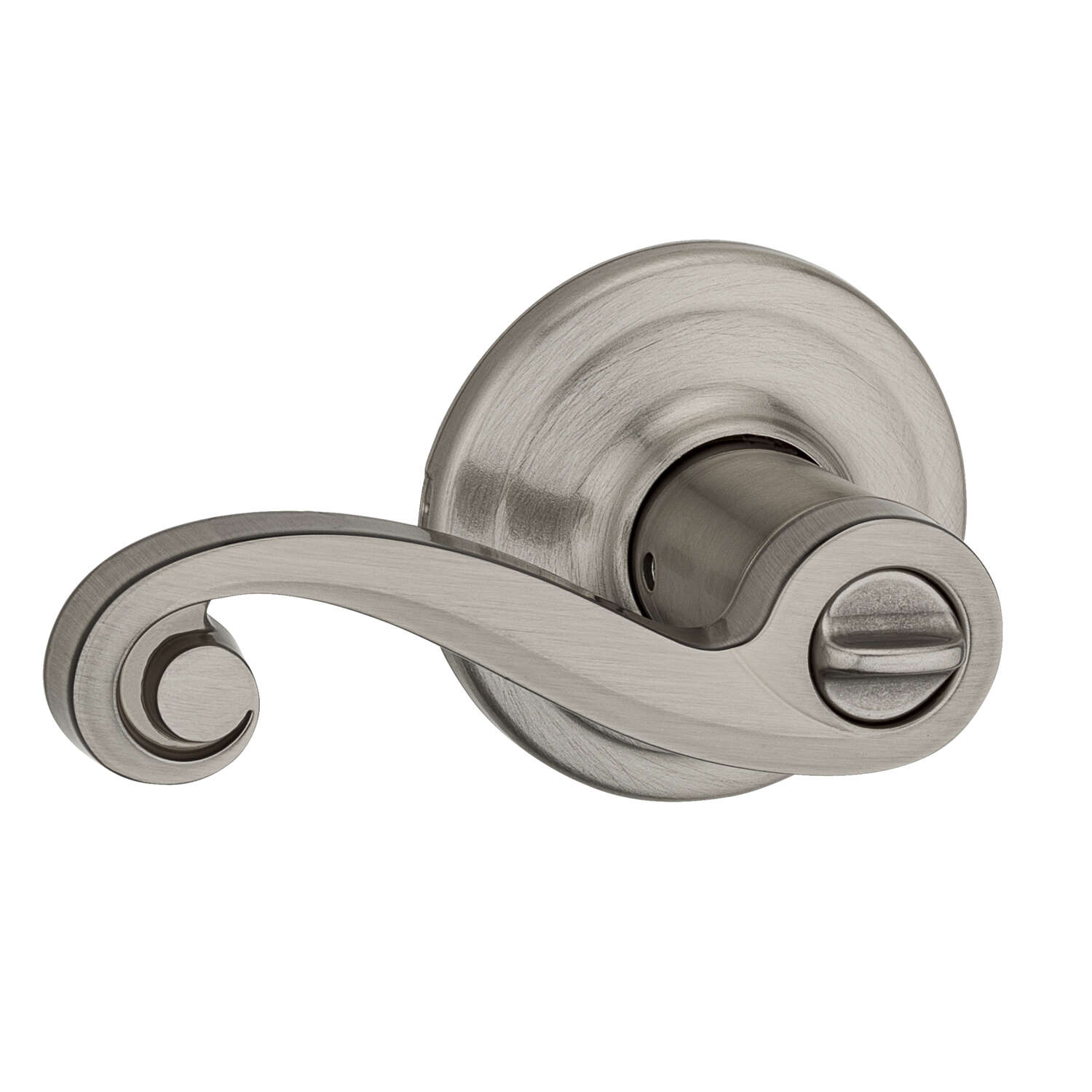 Kwikset SmartKey Lido Satin Nickel Entry Lockset KW1 1-3/4 in.