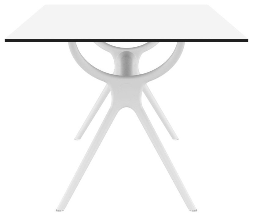 Compamia Air Rectangle Dining Table  71 quot  Midcentury   Outdoor Dining Tables   by Homesquare  Houzz