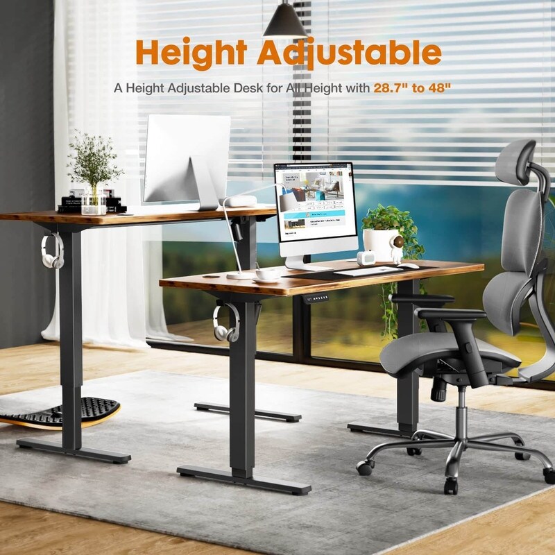 Electric Height Adjustable Ergonomic Computer Desk