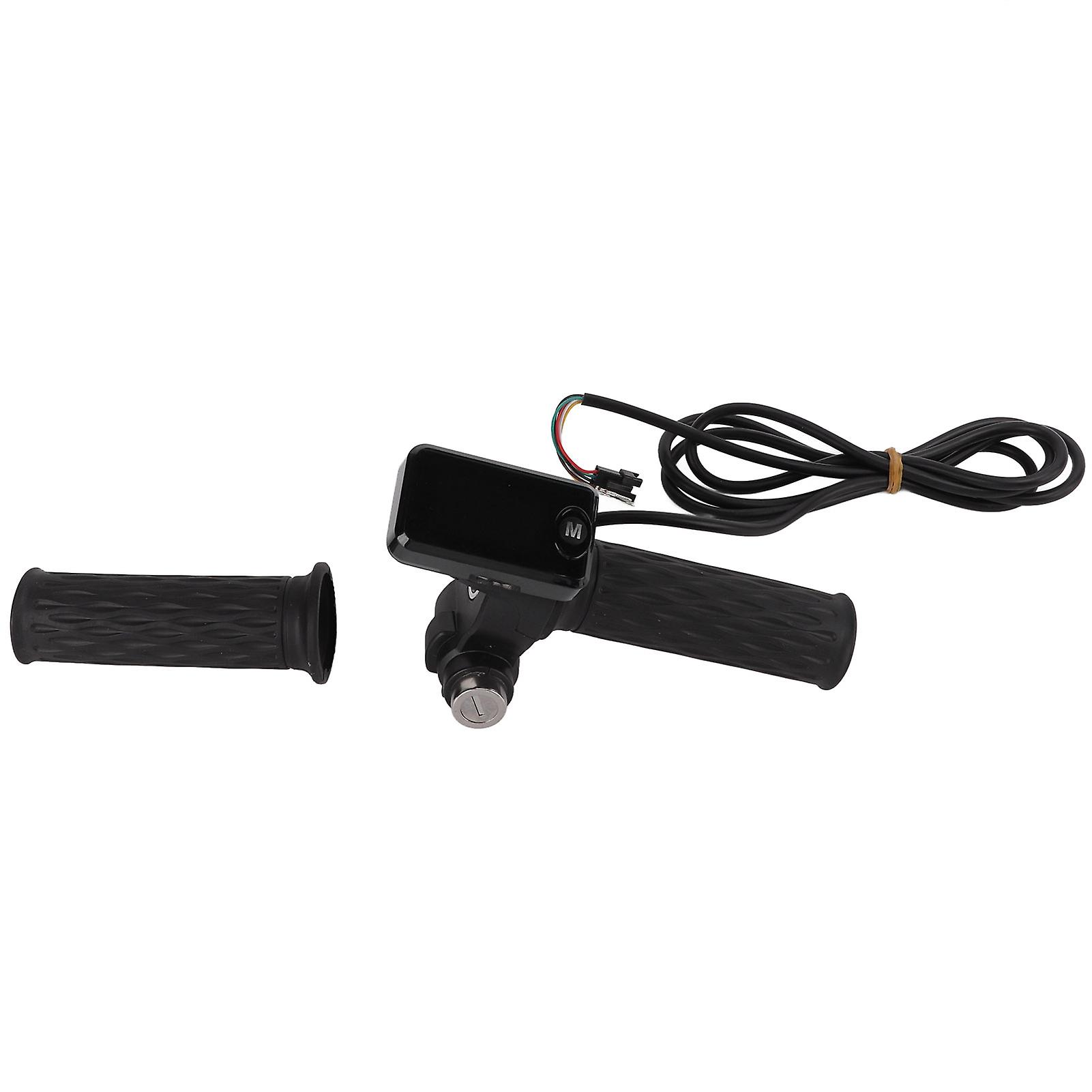 1 Pair Throttle Grip Lcd Screen Twist Throttle Accelerator Handle Grips With Cable And Key Knock For Electric Bike