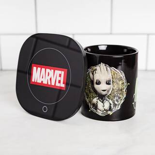 Uncanny Brands Marvel's Single- Cup 'I Am Groot' Black Coffee Mug with Warmer for Your Drip Coffee Maker MW1-MVM-GR1