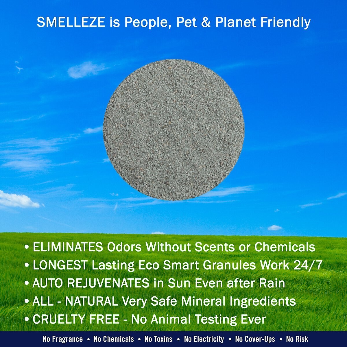 Smelleze Natural Yard Odor Removal Deodorizer Granules