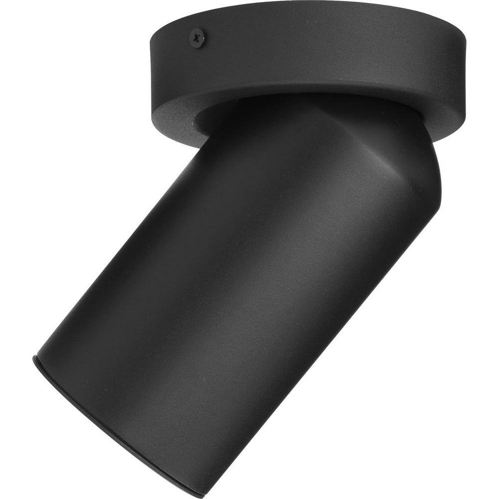 Progress Lighting 3 in. Black Surface Mount Outdoor Wall Mount Integrated LED Cylinder Sconce P550139-031-30