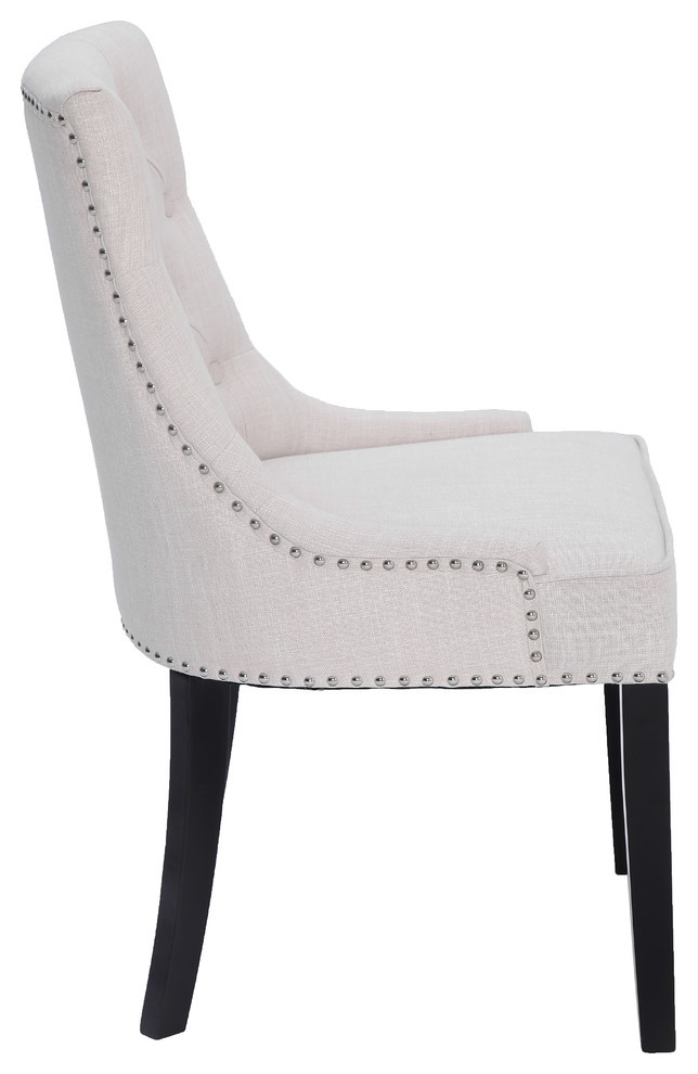 Home Beyond 2 Piece Wing Backed Dining Chair Set   Transitional   Dining Chairs   by Home Beyond  Houzz