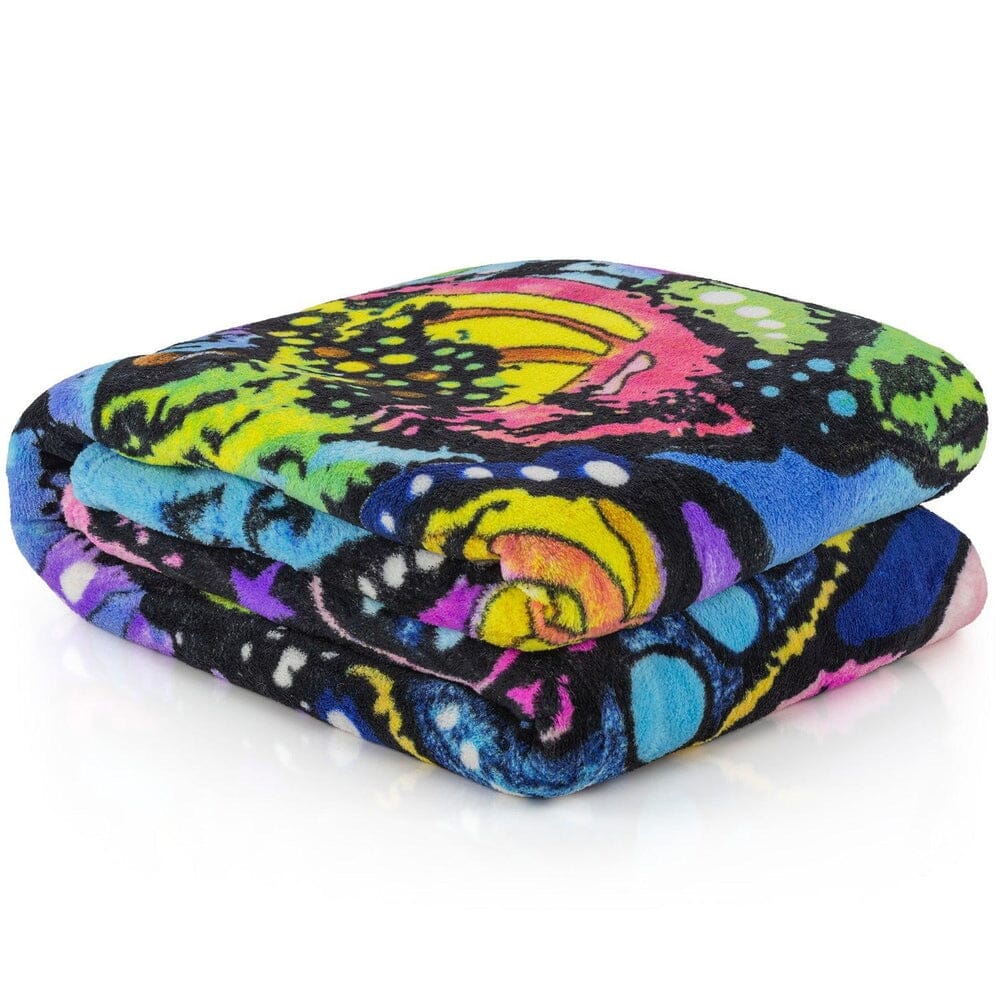 Rescues Are My Favorite Breed Super Soft Plush Fleece Throw Blanket by Dean Russo