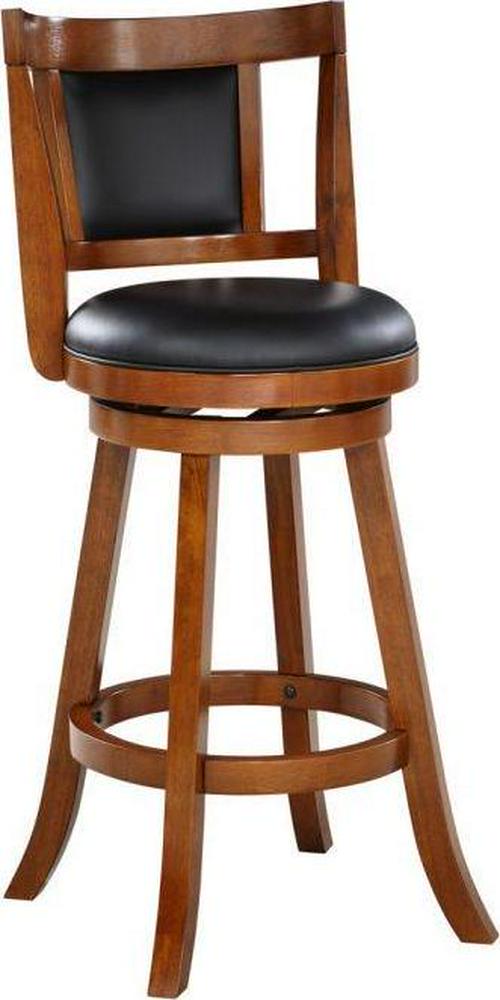 Boraam Avianna 24 Swivel Counter Stool， Walnut Finish