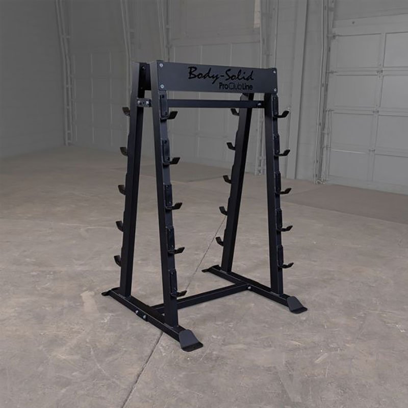 Body-Solid Pro Clubline Black Fixed Weight Barbell Rack