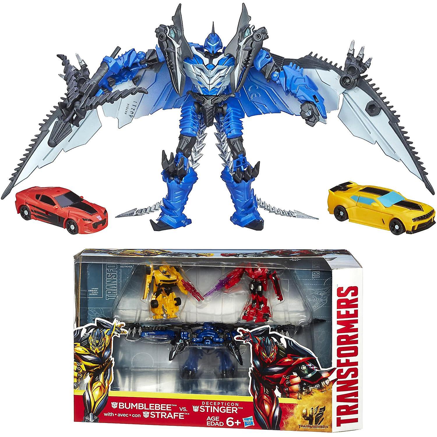 Transformers 3-Pack Bumblebee and Strafe vs Decepticon Stinger