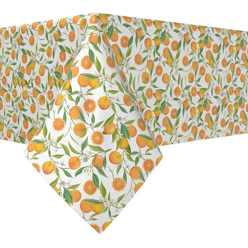 Square Tablecloth， 100% Polyester， 70x70， Orange Tree