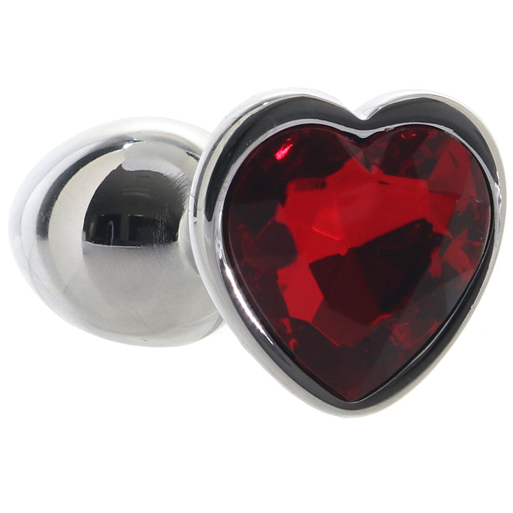 Jewel Small Ruby Heart Plug