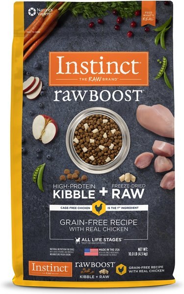 Instinct Raw Boost Grain-Free Recipe with Real Chicken and Freeze-Dried Raw Pieces Dry Dog Food