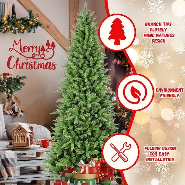 PE/PVC Mixed Automatic Christmas Tree with Metal Stand