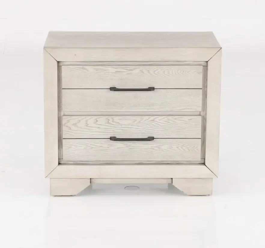 White Sands Chalk White Nightstand