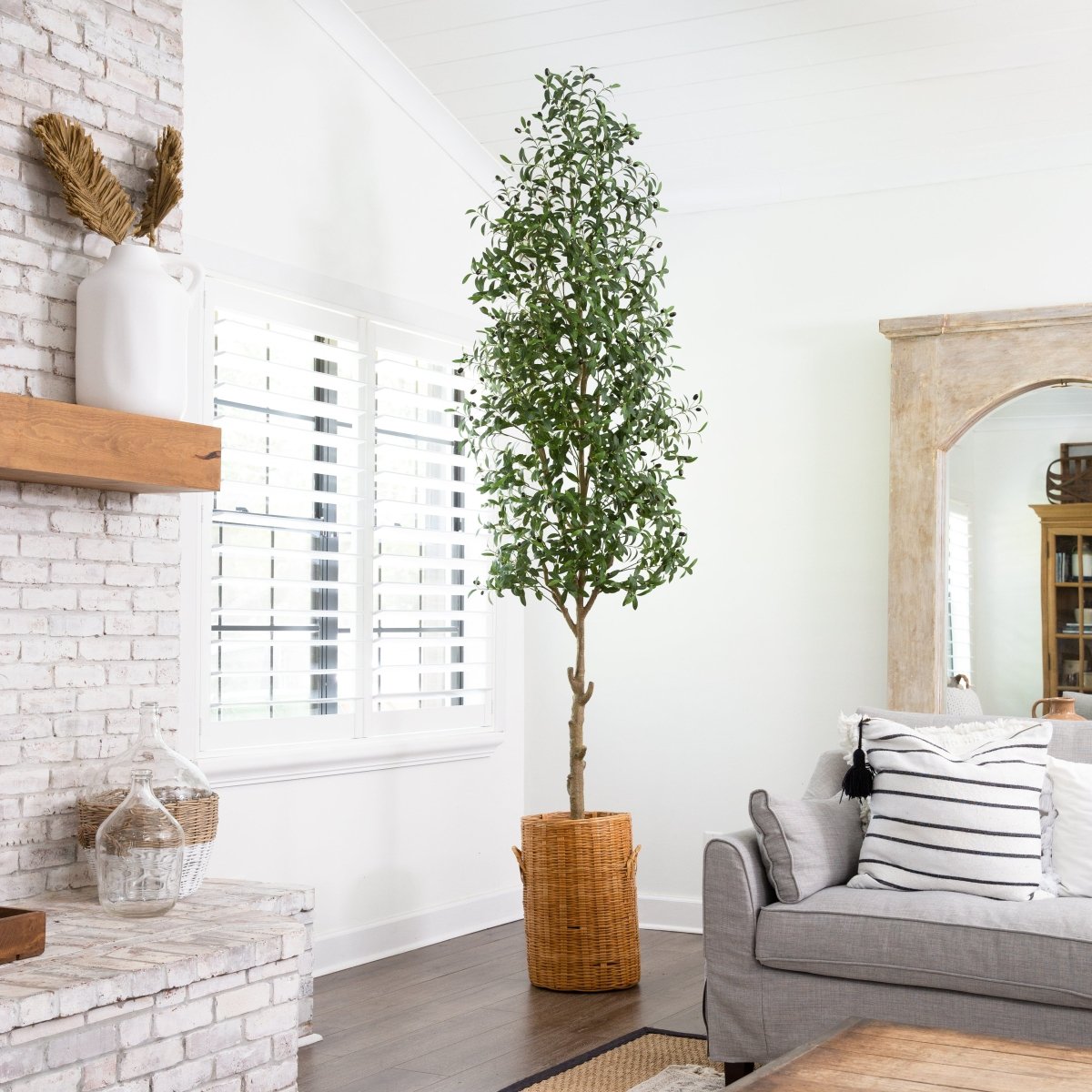 10' Faux Olive Tree | Mediterranean-Inspired Decor – Ed's Plant Shop