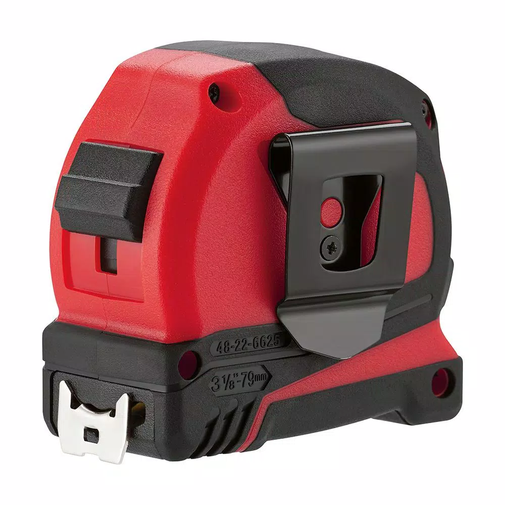 Milwaukee 25 ft. Compact Tape Measure W/ Jobsite Straight Scissors and#8211; XDC Depot