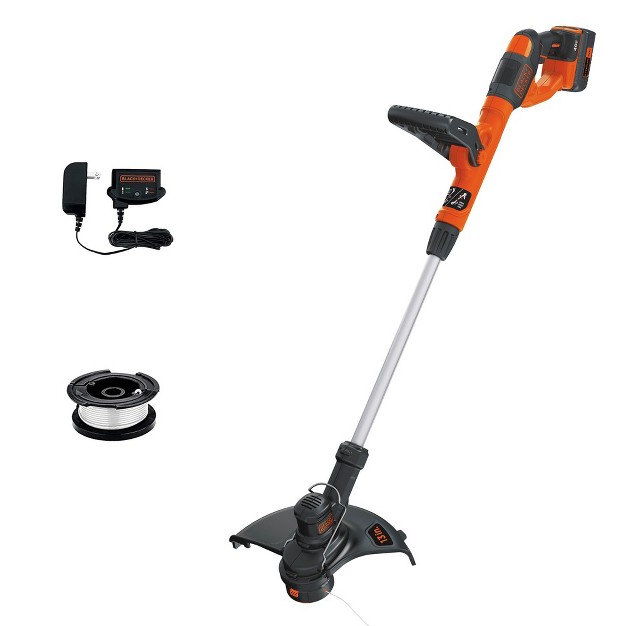 Black amp Decker Lst140c 40v Max Lithium ion Cordless String Trimmer Kit 1 5 Ah