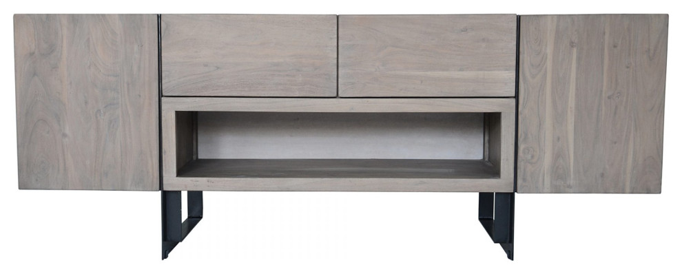 Tibo Contemporary Media Cabinet   Transitional   Media Cabinets   by Rustic Edge  Houzz